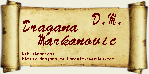 Dragana Markanović vizit kartica